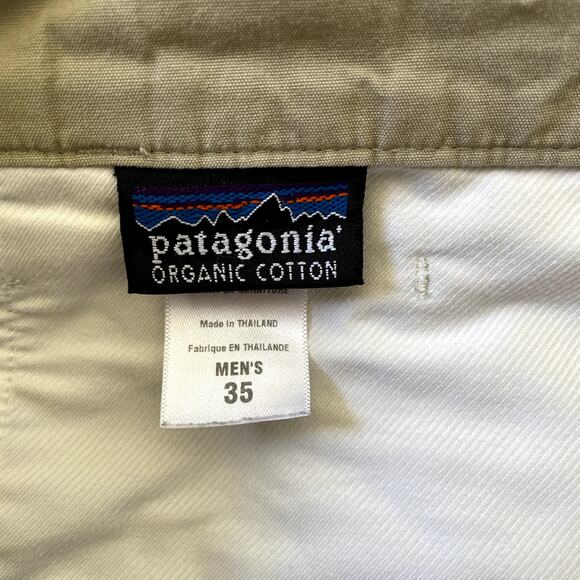 Patagonia Pants Mens 35 Tan Organic Outdoor Casual Workwear Sustainable Basic - Picture 3 of 9